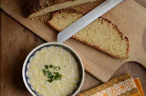 Brotchán roy - Soupe irlandaise à l'avoine et poireaux