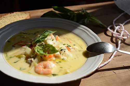 Fiskesuppe - Soupe de poisson crémeuse comme en Norvège