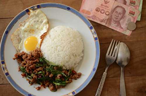 Pat kaphrao mu sap - Porc haché au basilic sacré, aussi bon qu'en Thaïlande