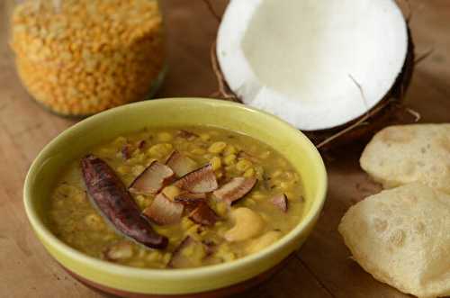 Cholar dal - Dal indien de pois chiches cassés