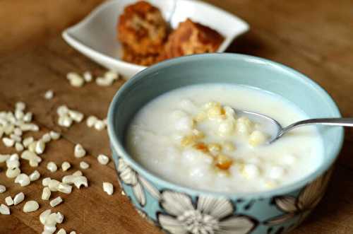 Mazamorra antioqueña - Soupe sucrée de maïs colombienne