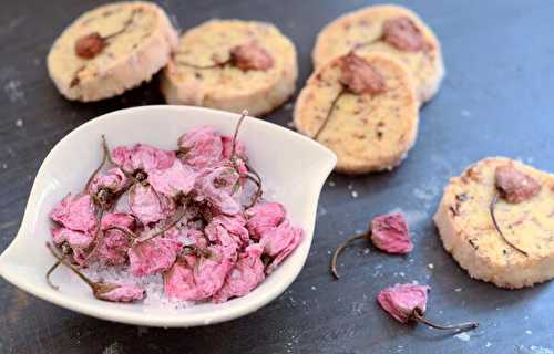 Sakura no shiozuke - Fleurs de cerisier du Japon salées faites maison