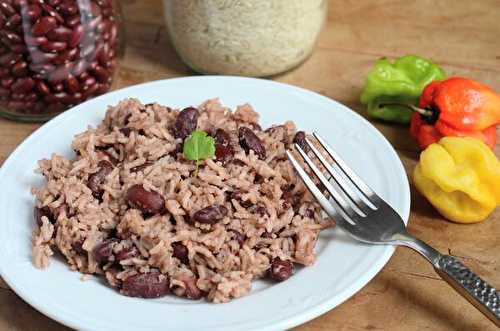 Rice and peas - Riz aux haricots rouges et lait de coco de la Jamaïque