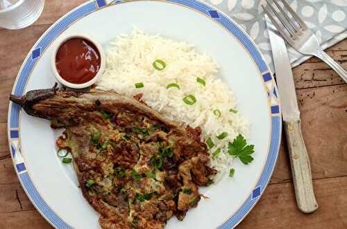 Tortang talong - Omelette d'aubergine des Philippines