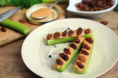 Ants on a log - Snack healthy pour petits américains