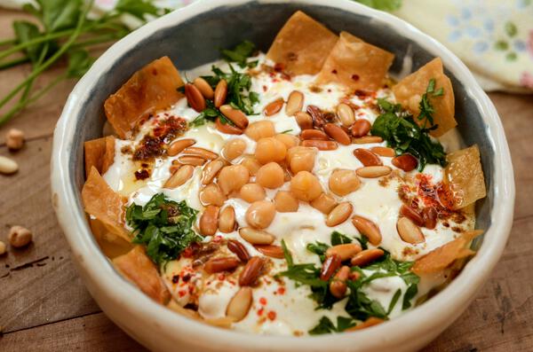 Fattet hummus - Fatteh aux pois chiches, recette de Syrie et autour