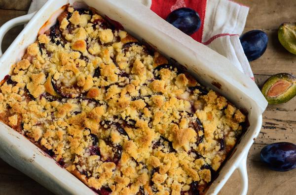 Pflaumenkuchen - Gâteau allemand aux prunes