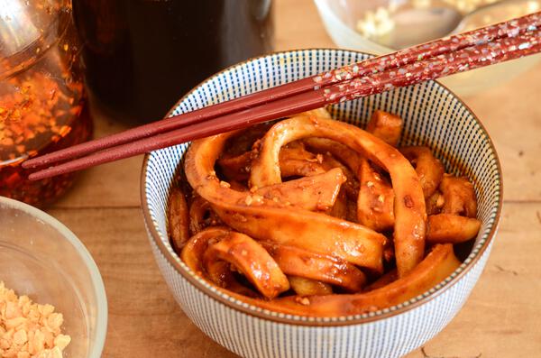 Tián shuǐ miàn - Nouilles de Sichuan à la sauce soja sucrée