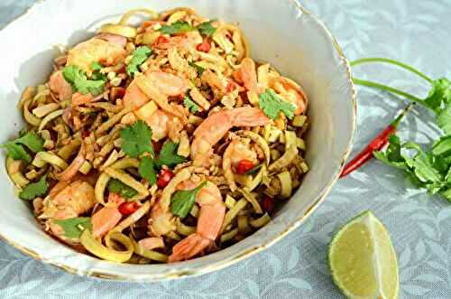 Yam hua plee - Salade thaï de fleur de bananier, aux crevette et au porc
