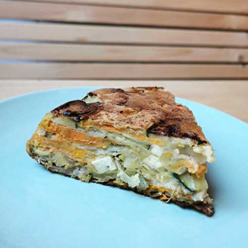 Frittata vegan courgette-patate douce