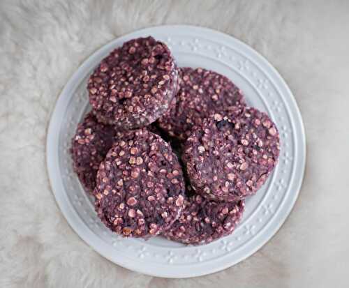 Cake au riz et à la patate douce violette