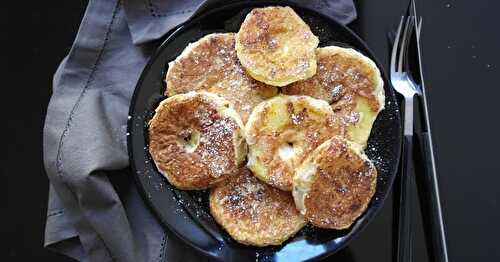 Beignets d'ananas light au fromage blanc et à la vanille