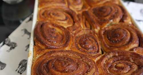 Cinnamon rolls (brioche roulée à la cannelle)