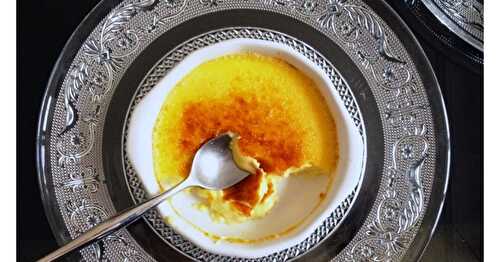 Crème brûlée à la fleur d'oranger 