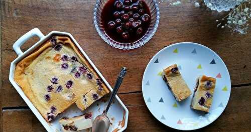 Far breton aux pruneaux et aux cerises griottes 