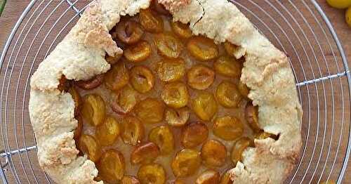 Tarte rustique aux mirabelles 