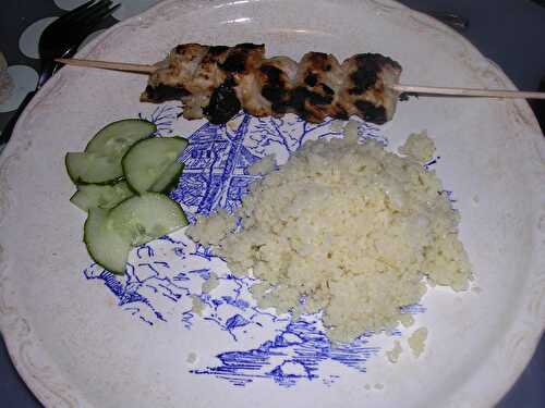 BROCHETTES DE POULET & CACAHUETE