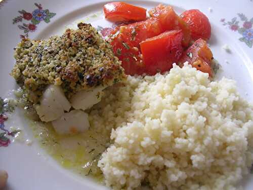 CABILLAUD EN CROUTE D HERBES