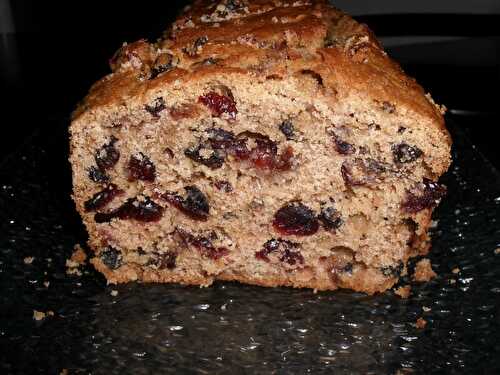 CAKE AUX RAISINS ET CRANBERRIES