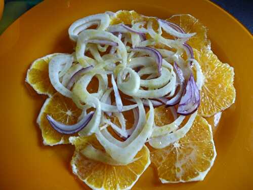 CARPACCIO DE FENOUIL A L ORANGE