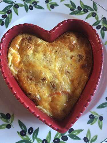 CLAFOUTIS AU SAUMON FUME ET CITRON VERT