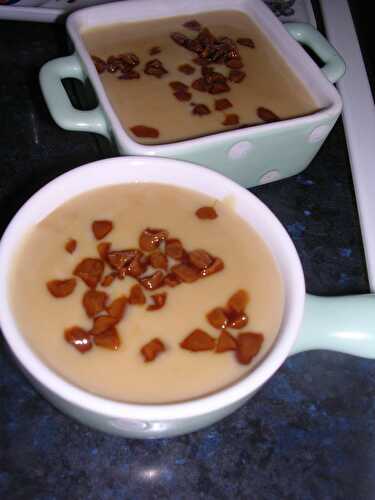 CREME AU CAFE AUX ECLATS DE CARAMEL