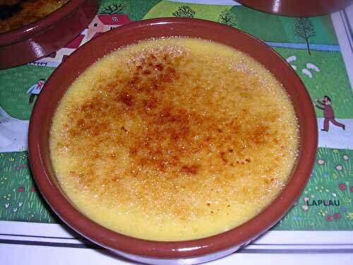 CREME BRULEE AU LAIT DE COCO