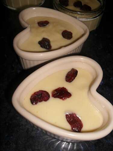 CREME DESSERT A L ORANGE ET CRANBERRIES