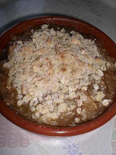 CRUMBLE A LA RHUBARBE