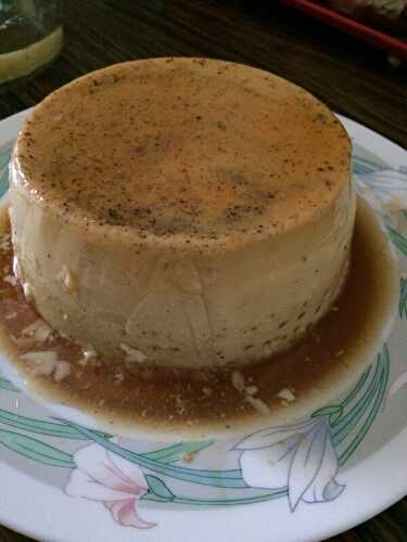 FLAN AU CARAMEL ET A LA VANILLE