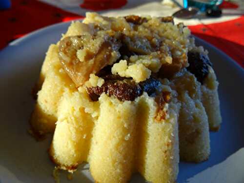 GATEAU DE SEMOULE AUX FRUITS SECS