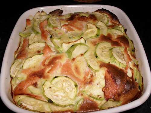 GRATIN DE COURGETTES AU SAUMON