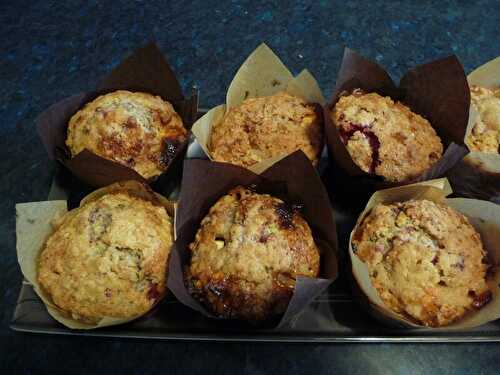 MUFFIN AU CHOCOLAT BLANC ET FRAMBOISES