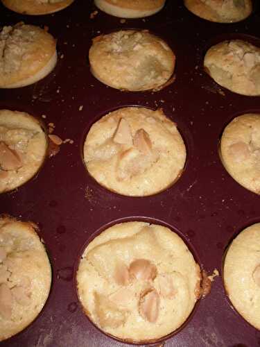 MUFFIN AUX POIRES ET NOIX DE MACADAMIA