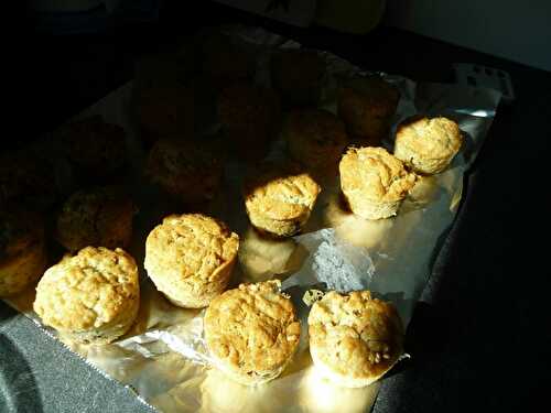 MUFFINS AU ROQUEFORT ET AUX NOIX