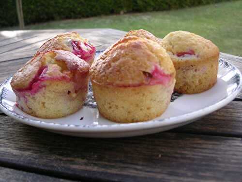 MUFFINS GROSEILLES CHOCOLAT BLANC