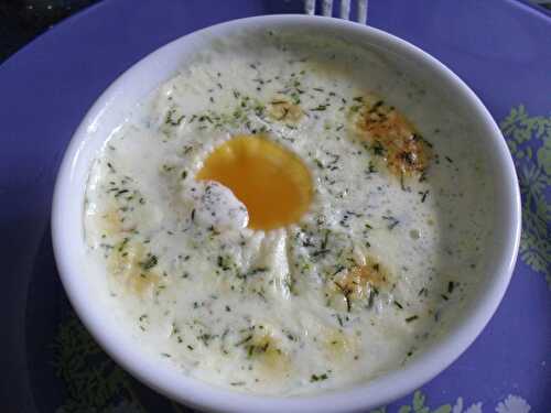 OEUF COCOTTE AU SAUMON