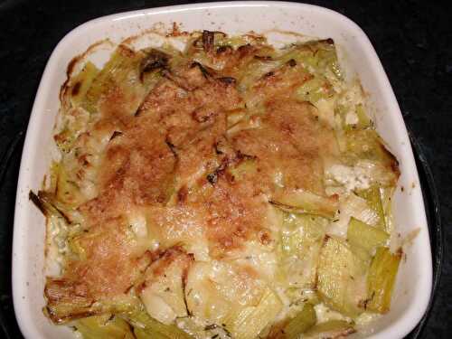 POIREAUX AU GRATIN