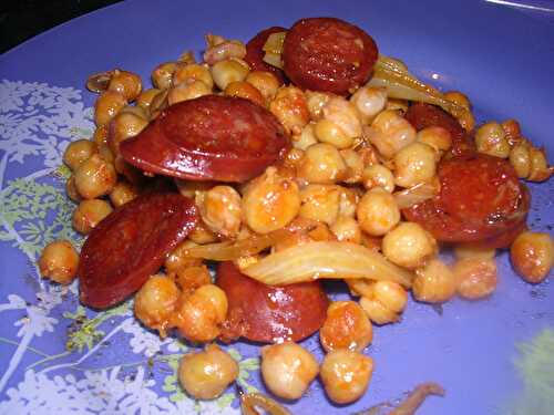 POIS CHICHES AU CHORIZO