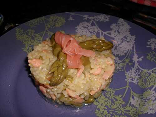 RISOTTO AU SAUMON ET ASPERGE