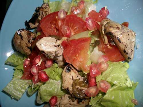 SALADE AUX ARTICHAUTS ET GRENADE