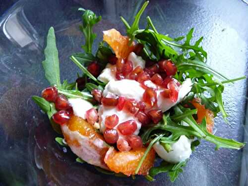 SALADE MOZZARELLA ORANGE GRENADE ET ROQUETTE