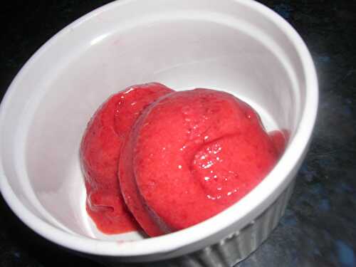 SORBET AUX FRAISES