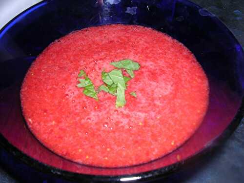 SOUPE DE FRAISE "version 2"