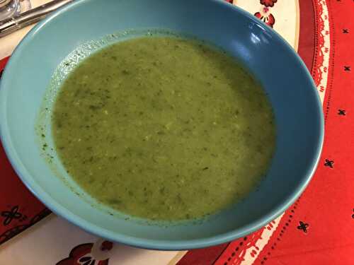 SOUPE ROQUETTE COURGETTE