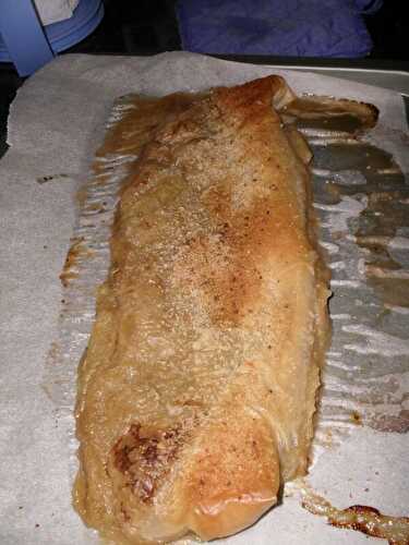 STRUDEL RHUBARBE ET NOISETTES