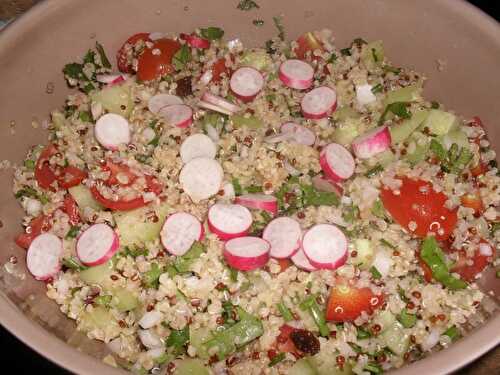 TABOULE DE BOULGOUR ET QUINOA