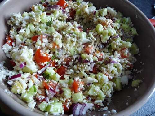 TABOULE DE CHOU FLEUR MENTHE ET CITRON