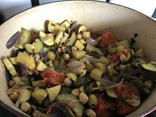 TAJINE DE LEGUMES AU SAFRAN