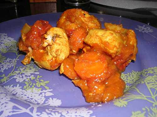 TAJINE DE POULET AUX TOMATES